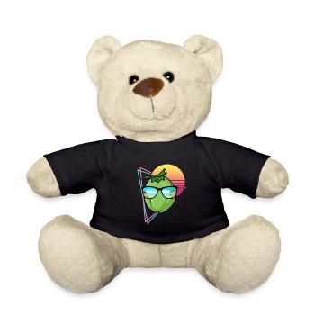 Retro Coconut Design - Teddy Bear - black - Front