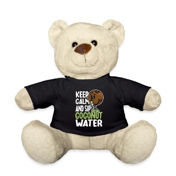 Coconut Water Humor - Teddy Bear - black - Front