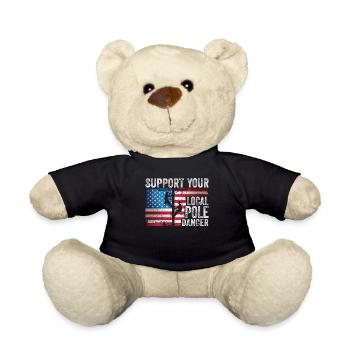 American Lineman Powerline Worker Design - Teddy - Schwarz - Vorne