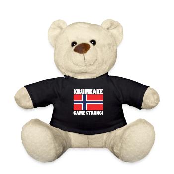 Krumkake Game Strong - Teddy Bear - black - Front