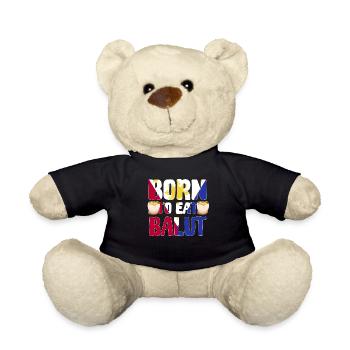 Filipino Balut Lover - Teddy Bear - black - Front