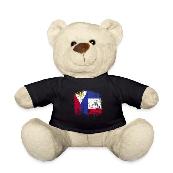 Filipino Pride Heritage Culture Roots Design - Teddy Bear - black - Front
