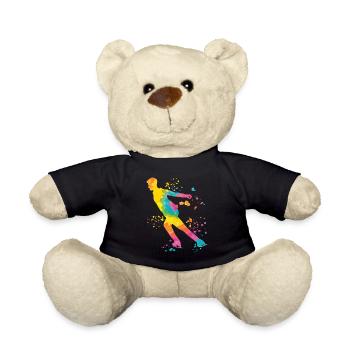 Eiskunstläufer Schlittschuhlaufen Eiskunstlauf - Teddy - Schwarz - Vorne