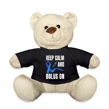 Insulinothérapie de sensibilisation au diabète - Nounours - noir - Devant
