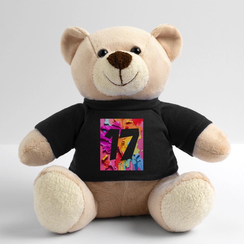 NR. 17 NUMMER 17 BUNT 17. GEBURTSTAG Teddy