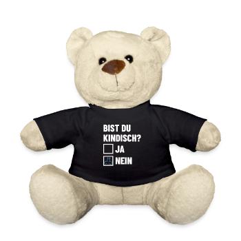 Bist du kindisch? Ankreuzen - Pimmel - Teddy - Schwarz - Vorne