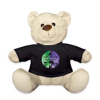 Cancer Witch Green Violet Anal Cancer - Teddy Bear - black - Front