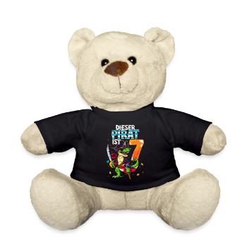 7e anniversaire Pirates - Nounours - noir - Devant