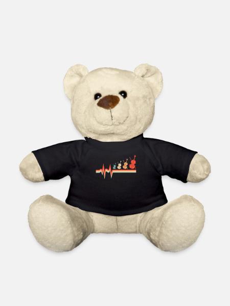 Cello Cellist Ekg Heartbeat - Teddy - Schwarz