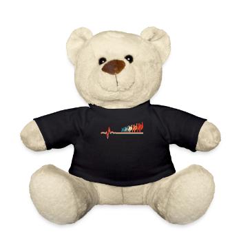 Judoka Ekg Heartbeat - Teddy - Schwarz - Vorne