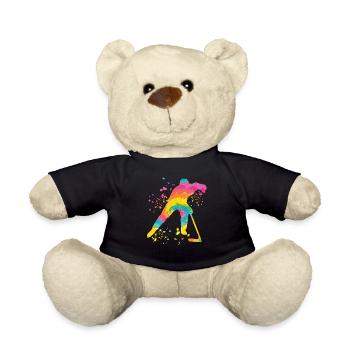 Ice Hockey Players Boys Ice Hockey - Teddy Bear - black - Front