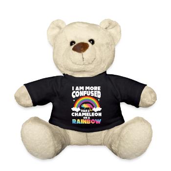 I'm more confused than a chameleon - Teddy Bear - black - Front