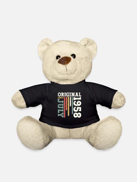 Original 1958 Jahrgang 1958 Geburtstag 1958 - Teddy - Schwarz