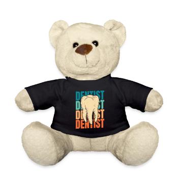 Zahnarzt Dentist - Teddy - Schwarz - Vorne