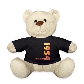 70th Birthday Original 1954 Vintage 1954 - Teddy Bear - black - Front