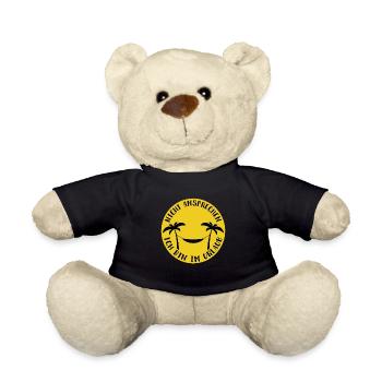 Nicht ansprechen, bin im Urlaub - Teddy - Schwarz - Vorne