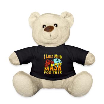 Dirt Biker Riding I Like Mud Mask For Free - Teddy - Schwarz - Vorne