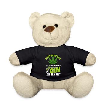 Gartenarbeit löst die meisten meiner Probleme Gin - Teddy - Schwarz - Vorne