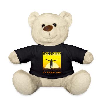 Running Rise & Shine Marathon Runner Cadeau - Nounours - noir - Devant