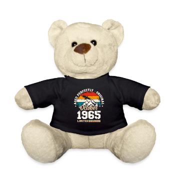 59. Geburtstag Legende Oktober 1965 Jahrgang 65 - Teddy - Schwarz - Vorne