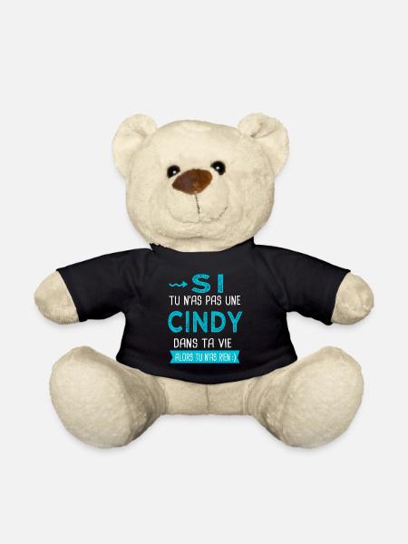 Cindy Si tu n as pas une cindy - Nounours - noir
