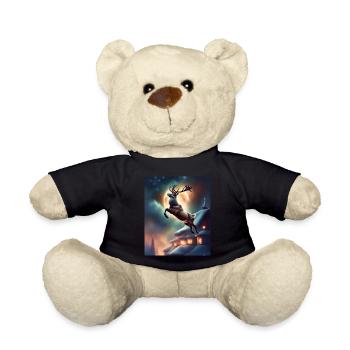 Das Weihnachtsrentier des Weihnachtsmanns - Teddy - Schwarz - Vorne