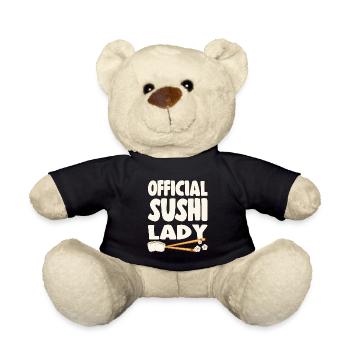 Sushi Lover Officiel Sushi Lady - Nounours - noir - Devant