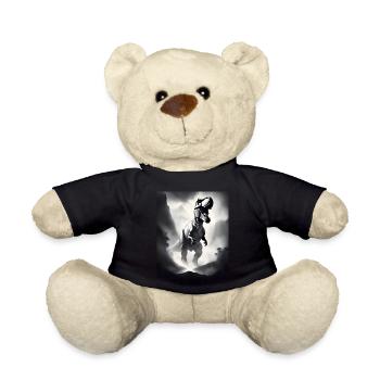 Conception cool du t-shirt tyrannosaurus rex - Nounours - noir - Devant