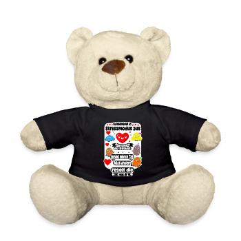 Cuddle mode on – stress mode off - Teddy Bear - black - Front