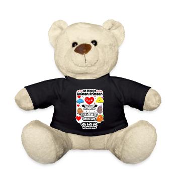 Je n’ai pas besoin d’un prince – Chocolate & Glamour Design - Nounours - noir - Devant