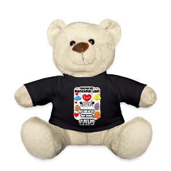 Ein Herz aus Gold – Vielseitiges Design - Teddy - Schwarz - Vorne