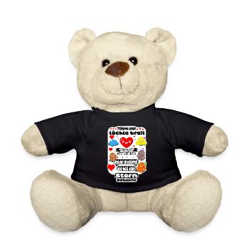 Träume groß – Lächle breit - Teddy - Schwarz - Vorne