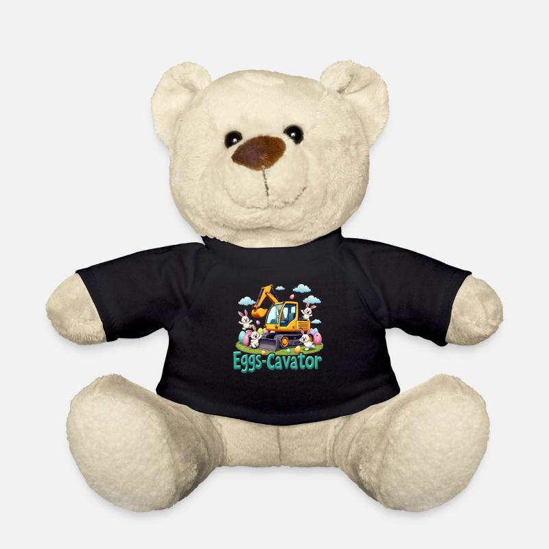 Eggs Cavator Osterhasen Bagger Eierkreiskreis - Teddy - Schwarz