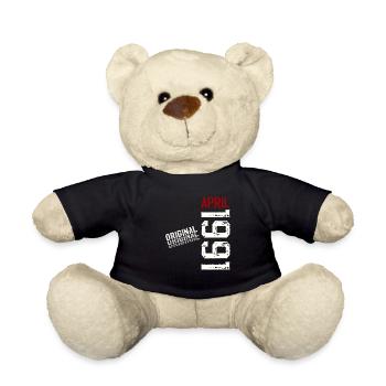 34ème anniversaire cadeau mari Original avril 1991 - Nounours - noir - Devant