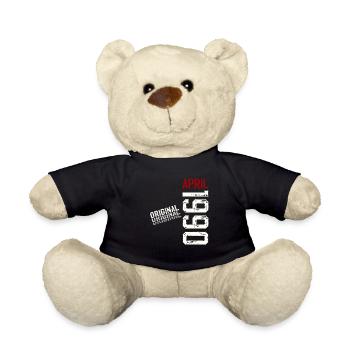 35ème anniversaire cadeau mari Original avril 1990 - Nounours - noir - Devant
