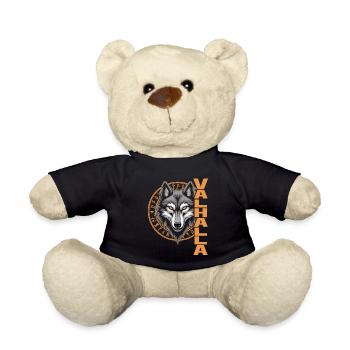Nordischer Wolf Valhalla Runen Design - Teddy - Schwarz - Vorne