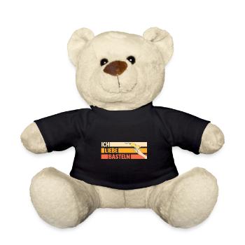 Bastler Bastelunterricht Basteln - Teddy - Schwarz - Vorne