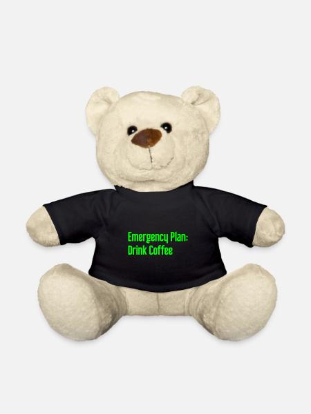 Kaffee-Notfallplan - Teddy - Schwarz