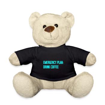 Coffee Contingency Plan - Teddy Bear - black - Front