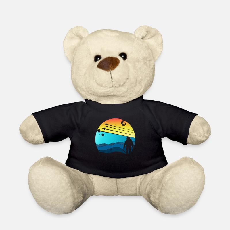 Astronaut Nasa Earth Science Fiction Day Geschenk - Teddy - Schwarz