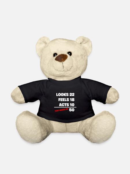 50th birthday - Teddy Bear - black