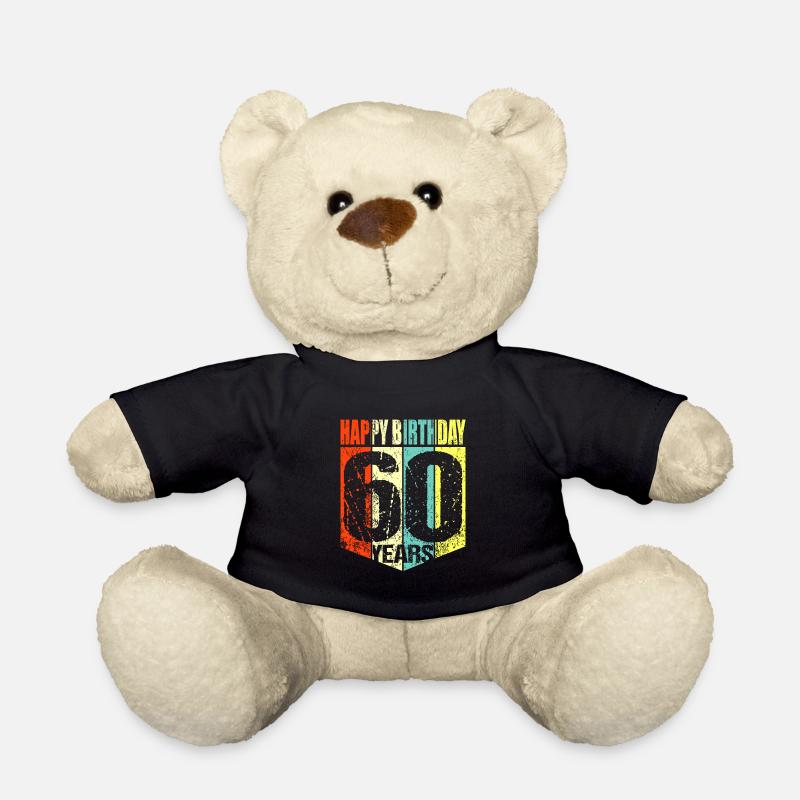 60. Geburtstag - Teddy - Schwarz