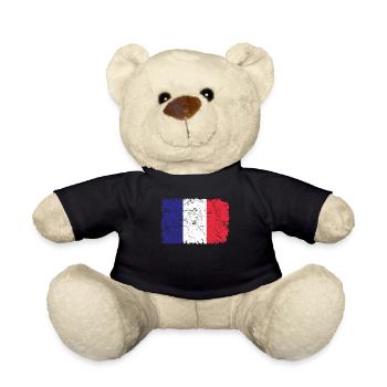Frankreich - Teddy - Schwarz - Vorne