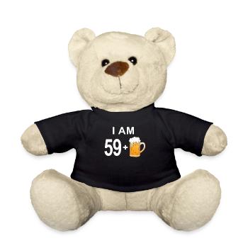 60th birthday - Teddy Bear - black - Front