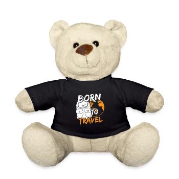 Voyager Explorer le monde globe-trotters Explorez le voyage - Nounours - noir - Devant