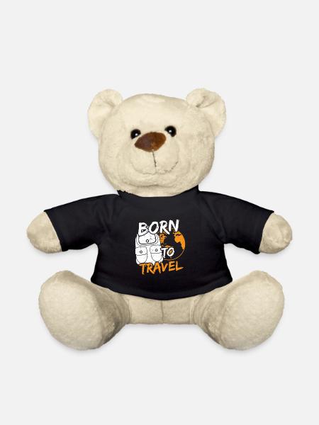 Voyager Explorer le monde globe-trotters Explorez le voyage - Nounours - noir