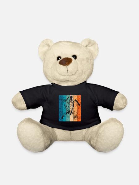 Retro Handballer Handball Vintage Geschenk - Teddy - Schwarz