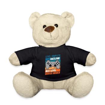 Level Complete Einzelkind Nextd Level Bruder Gamer - Teddy - Schwarz - Vorne
