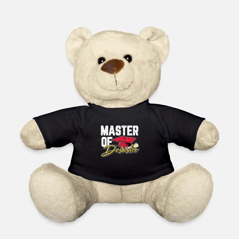 Master of Desaster Abschluss Absolvent Geschenk - Teddy - Schwarz