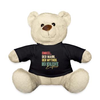 Bester Onkel Schlechter Einfluss Familie Geschenk - Teddy - Schwarz - Vorne